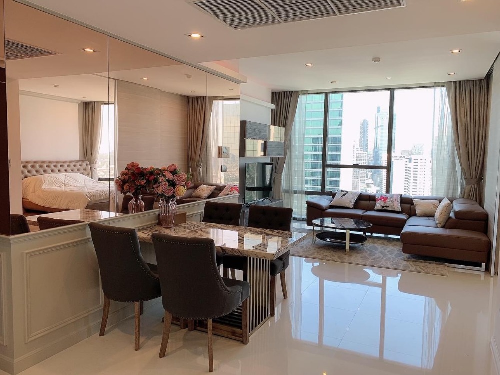 For Sale 1 bedroom The Bangkok Sathorn Luxury Condo High floor Near BTS Surasak Fully furnished Ready to move in